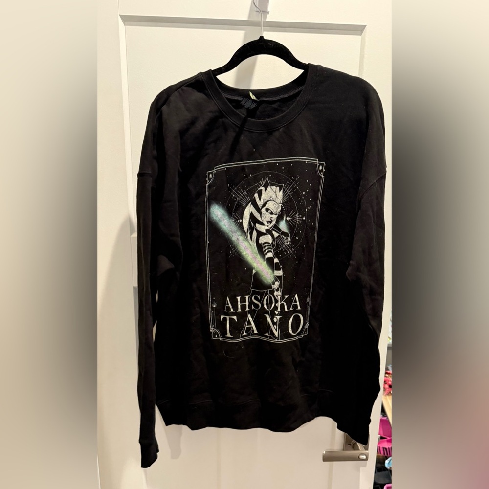 Tultex Black Ahsoka Tano Sweatshirt
